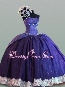 Modest Sweetheart Quinceanera Dresses with Lace for 2015