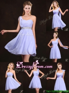 2017 Perfect Empire Lavender Short Dama Dress in Chiffon