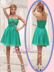 Perfect Sweetheart Beading Short Prom Dress for 2016