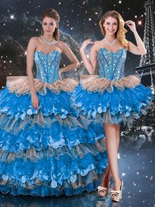 Floor Length Multi-color Quinceanera Gowns Sweetheart Sleeveless Lace Up