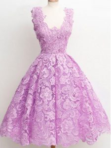 Sleeveless Lace Zipper Quinceanera Dama Dress