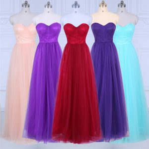 Ruching Court Dresses for Sweet 16 Peach Zipper Sleeveless Floor Length