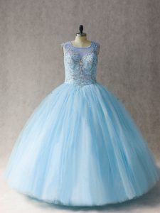 Fashion Sleeveless Beading Lace Up Quinceanera Dresses